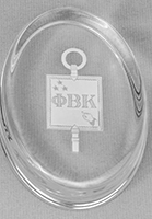 Phi Beta Kappa Glass Paperweight